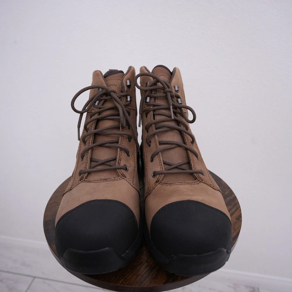 Red Wing 2454‎ Men Waterproof Aluminum Toe Work Boots Brown Leather 13 E2 Wide